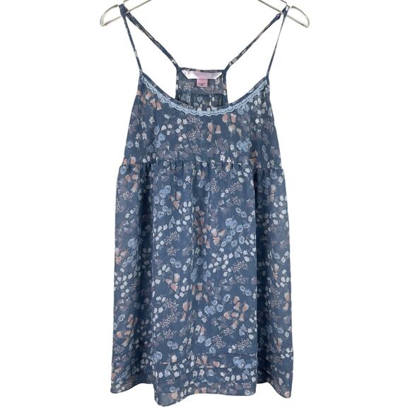 Victoria's Secret Angles Other - Victoria's Secret Angels XS Top Babydoll Floral Sheer Coquette Feminine Y2K
